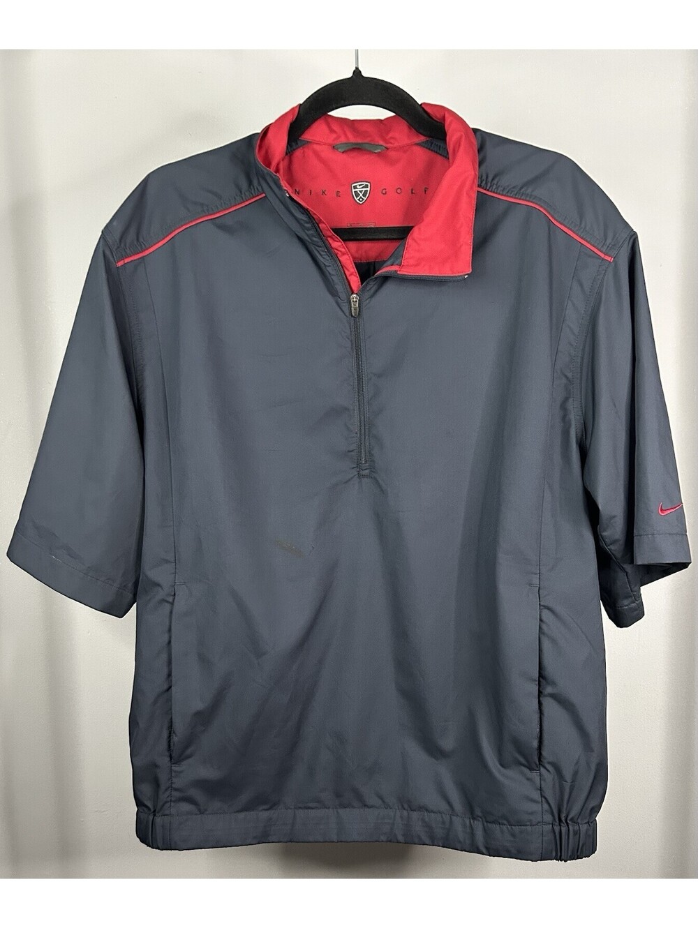 Y2K Nike Golf 1/4 Zip Short Sleeve Windbreaker Men’s Size Medium